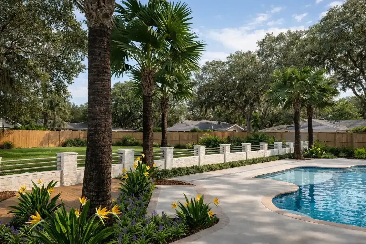 Custom pool and spa design by Serene Spaces Studio